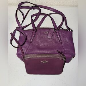 Coach bag and matching wallet